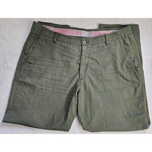 Under Armour men's performance flat-front pants, Marine OG Green